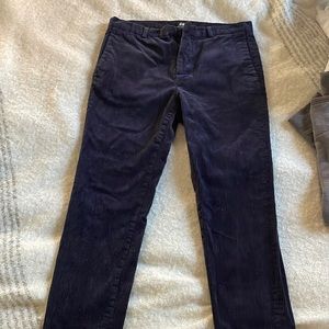 HM slim fit corduroy pants